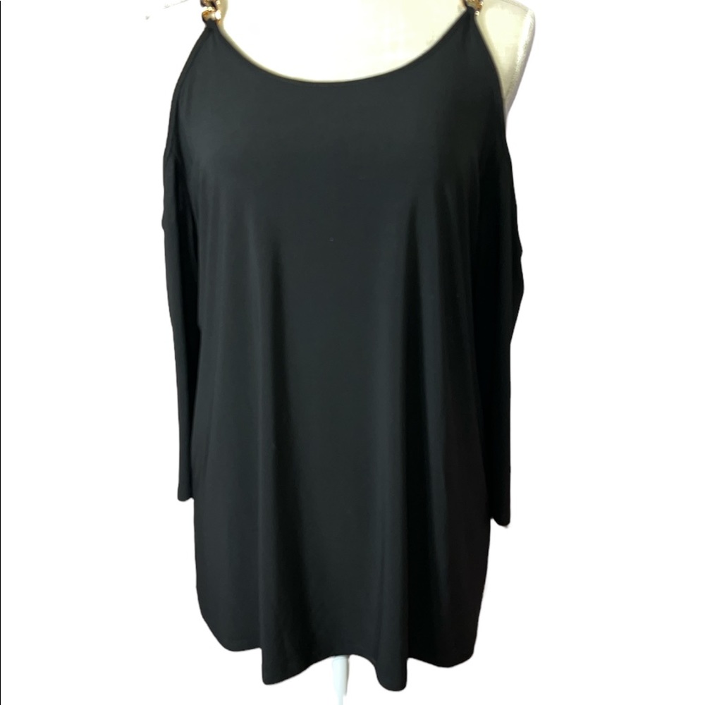 Chain Shoulder Straps Blouse